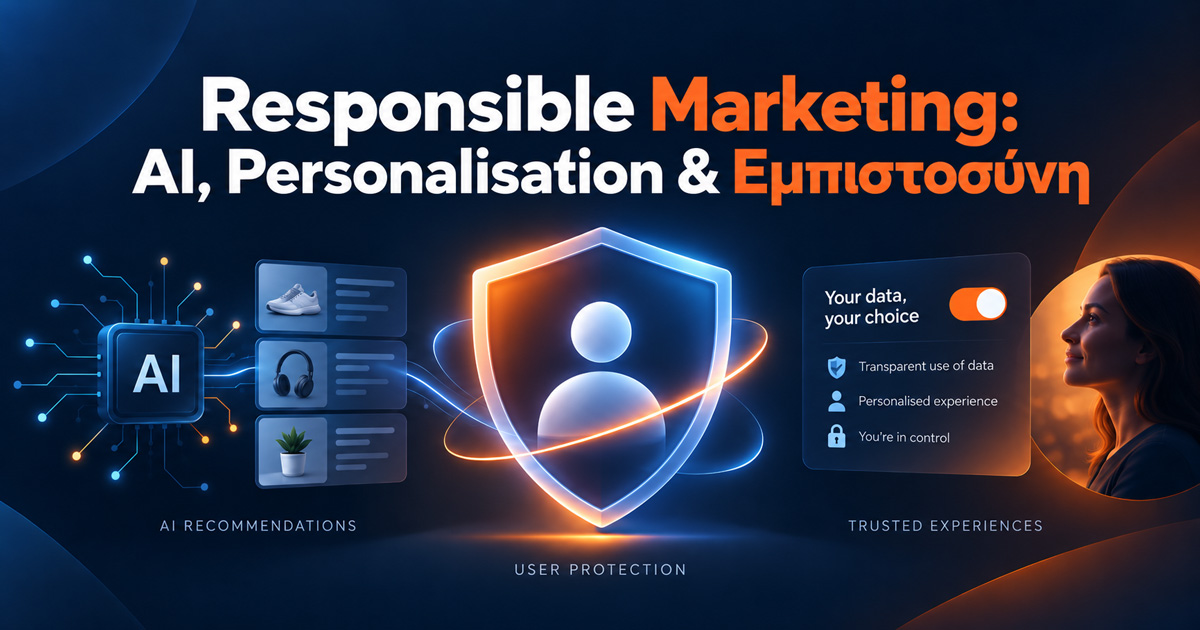 Responsible Marketing: AI, Personalisation & Εμπιστοσύνη